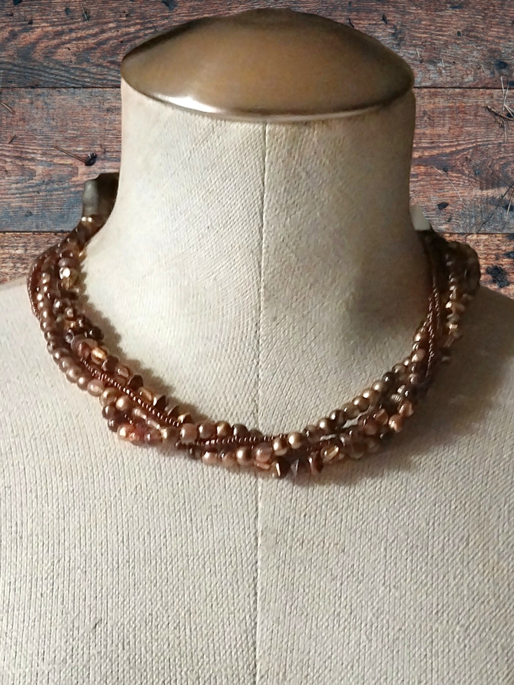 Multi-Strand  Beaded Necklace